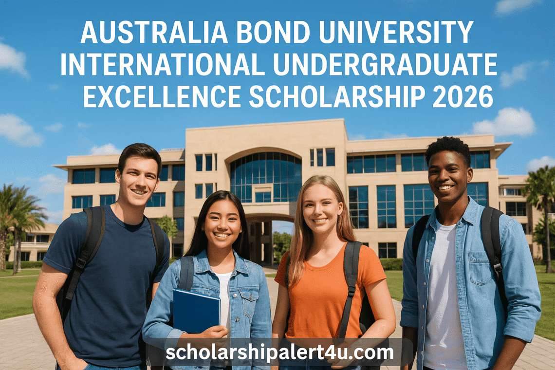 Australia Bond University International Undergraduate Excellence Scholarship 2026 students at Bond University campus – scholarshipalert4u.com