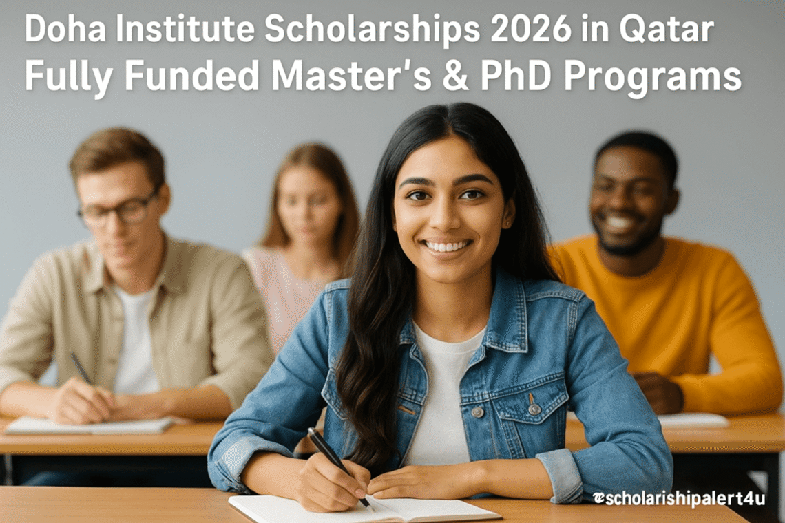 Doha Institute Scholarships 2026 in Qatar – International students studying in classroom