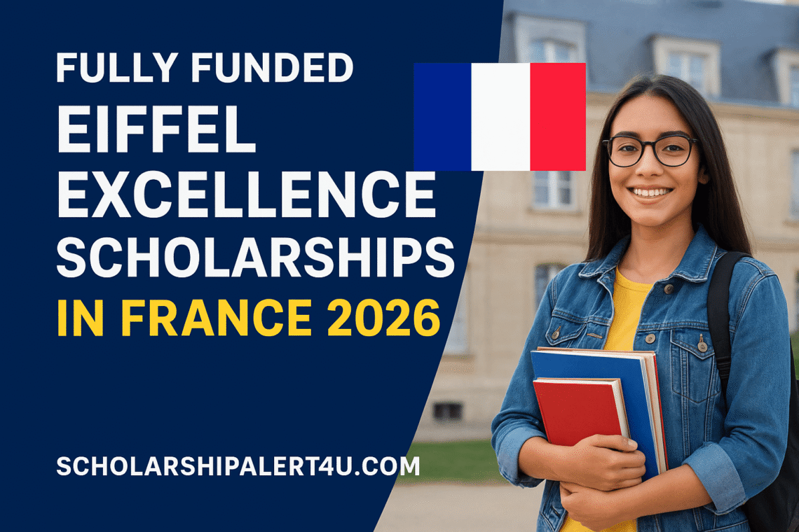 Fully Funded Eiffel Excellence Scholarships in France 2026 for International Students | ScholarshipAlert4U