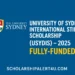 University of Sydney International Stipend Scholarship (USYDIS) 2025 – Fully Funded | scholarshipalert4u.com