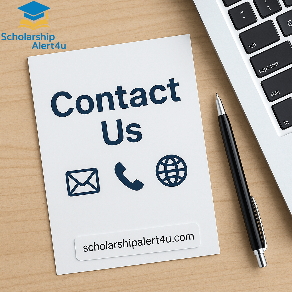 Contact US ScholarshipAlert4u team for inquiries, support, or partnership opportunities.