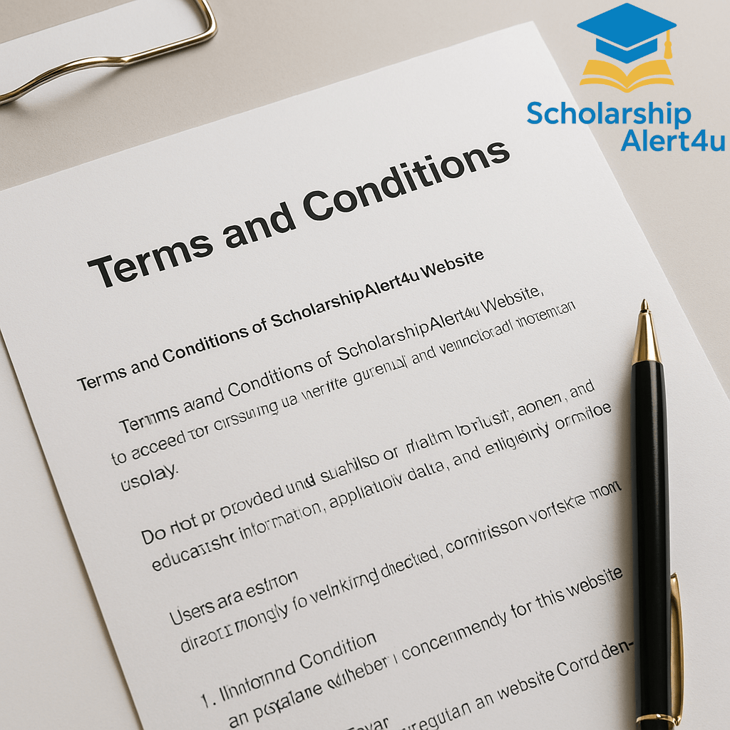 Terms and Conditions of ScholarshipAlert4u Website