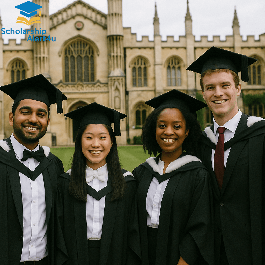 Student from a developing country looking up at the historic gates of the University of Cambridge after securing the Gates Cambridge UK Scholarship 2026.